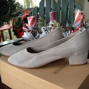 NEW Weekend Barber Baller grey low heel dress pump  NEW in Box EU 39 US 8.5